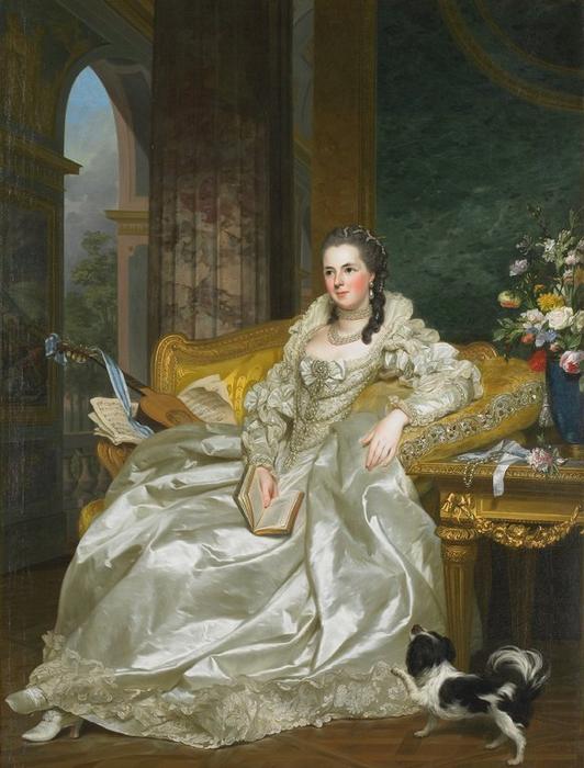 Order Art Reproductions Countess d.Egmont Pignatelli, 1763 by Alexander Roslin (1718-1793, Sweden) | ArtsDot.com