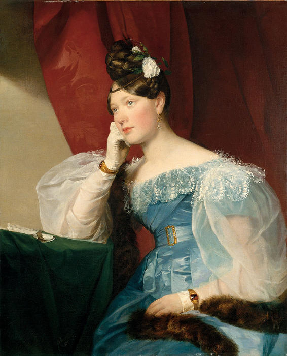 Order Oil Painting Replica Countess Julie von Woyna, 1832 by Friedrich Ritter Von Amerling (1803-1887) | ArtsDot.com