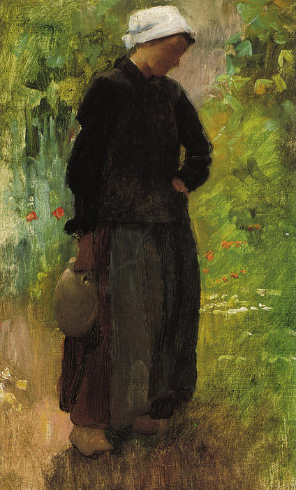 Order Art Reproductions A Country Woman, 1888 by Cecilia Beaux (1855-1942, United States) | ArtsDot.com