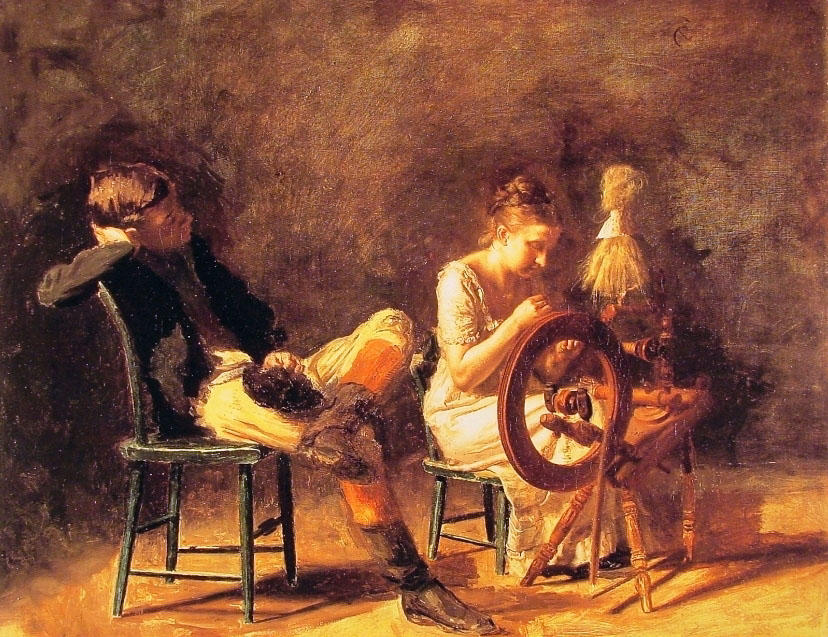 Order Artwork Replica The Courtship, 1878 by Thomas Eakins (1844-1916, United States) | ArtsDot.com