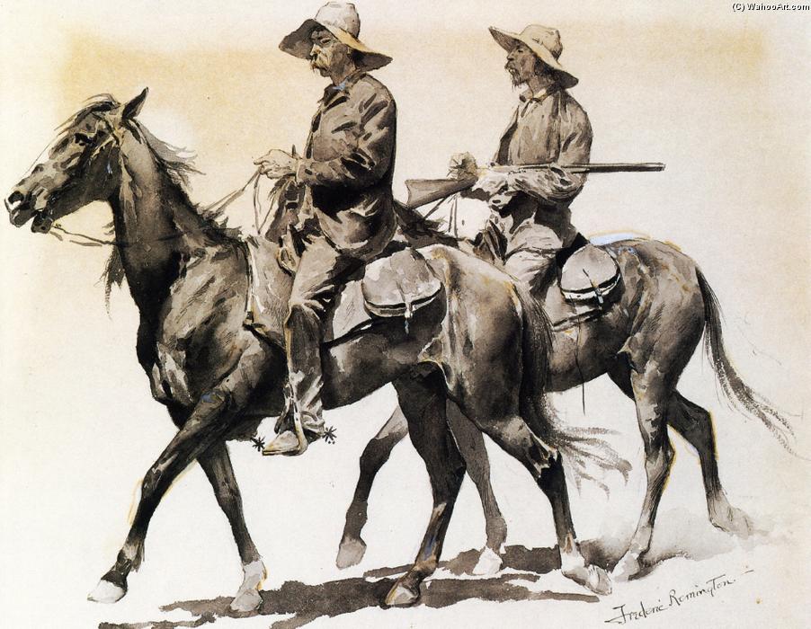 Order Artwork Replica Cracker Cowboys of Florida, 1895 by Frederic Remington (1861-1909, United States) | ArtsDot.com