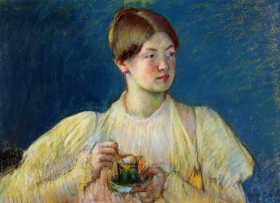 Order Oil Painting Replica The Cup of Tea, 1897 by Mary Stevenson Cassatt (1843-1926, United States) | ArtsDot.com