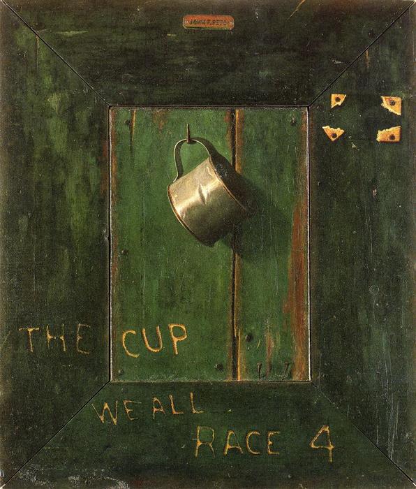 Order Oil Painting Replica The Cup We All Race 4, 1900 by John Frederick Peto (1854-1907, United States) | ArtsDot.com
