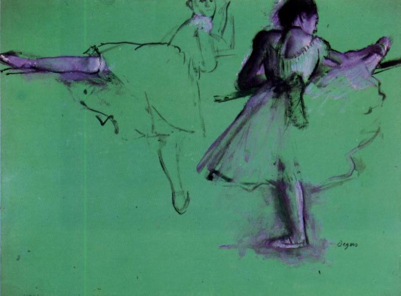 Buy Museum Art Reproductions Dancers at the Barre, 1905 by Edgar Degas (1834-1917, France) | ArtsDot.com