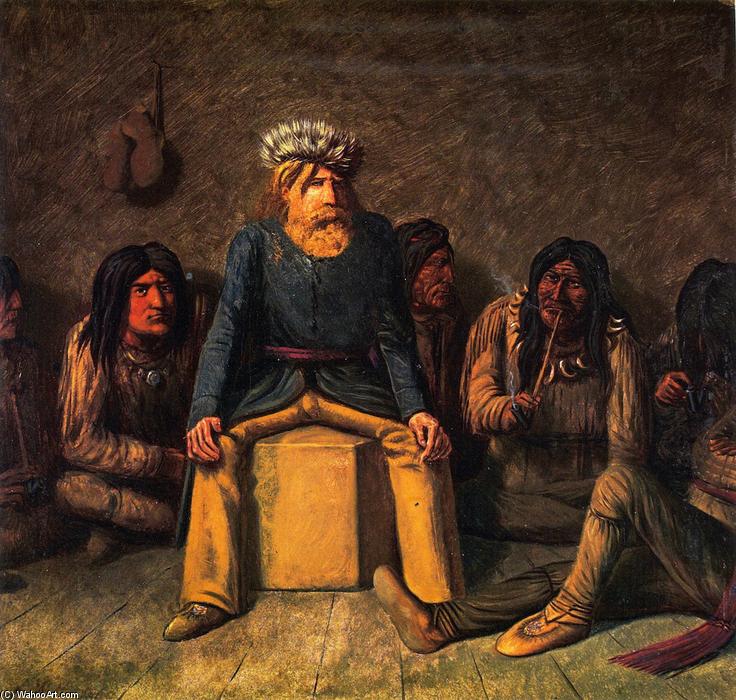 顺序 手工油畫 Donald Smith (Lord Strathcona) at North West River, 1860 通过 William George Richardson Hind (1833-1889, United Kingdom) | ArtsDot.com