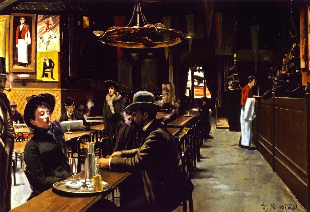 Buy Museum Art Reproductions El Cafe de Montmartre (also known as Cafe de los Incoherentes), 1890 by Santiago Rusiñol Y Prats (1861-1931, Spain) | ArtsDot.com
