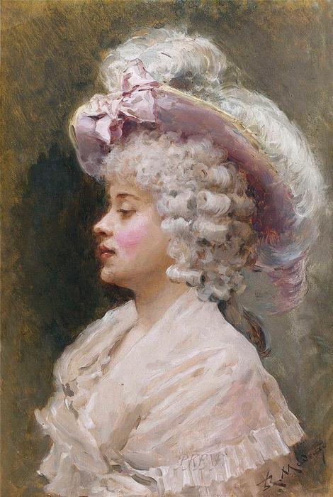 Buy Museum Art Reproductions An elegant lady by Raimundo De Madrazo Y Garreta (1841-1920, Italy) | ArtsDot.com