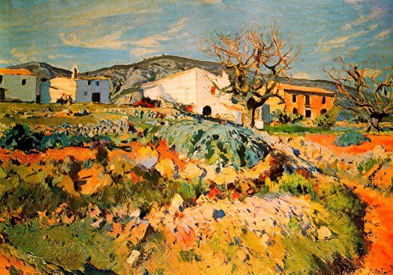 Order Oil Painting Replica El pajar de Magí by Joaquin Mir Trinxet (1873-1940, Spain) | ArtsDot.com