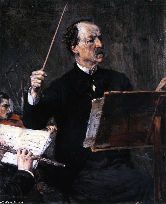 Order Oil Painting Replica Emanuele Muzio at the Podium, 1882 by Giovanni Boldini (1842-1931, Italy) | ArtsDot.com