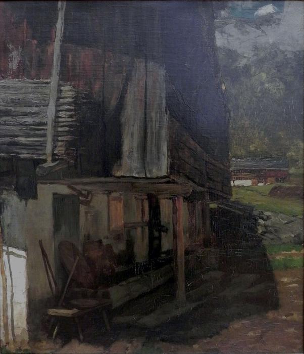 Buy Museum Art Reproductions Farmhouse in Hintersee, 1882 by Carl Eduard Schuch (1846-1903, Austria) | ArtsDot.com