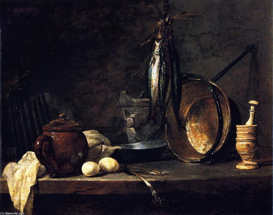 Order Paintings Reproductions The Fast-Day Meal, 1731 by Jean-Baptiste Simeon Chardin (1699-1779, France) | ArtsDot.com
