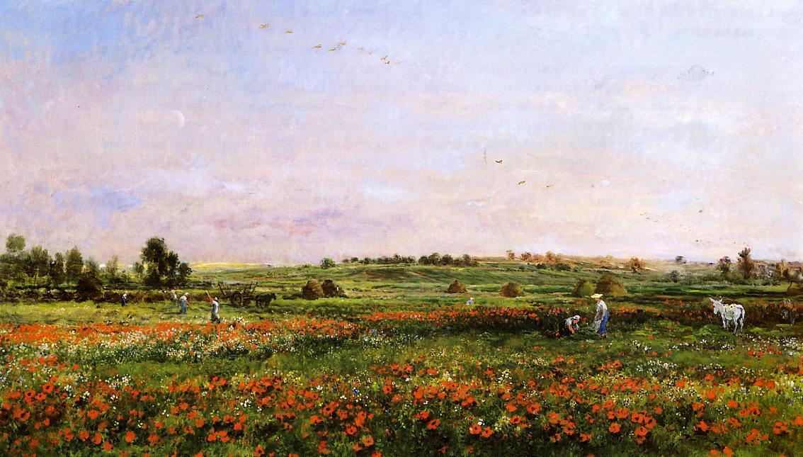 Order Artwork Replica Fields in the Month of June by Charles François Daubigny (1817-1878, France) | ArtsDot.com