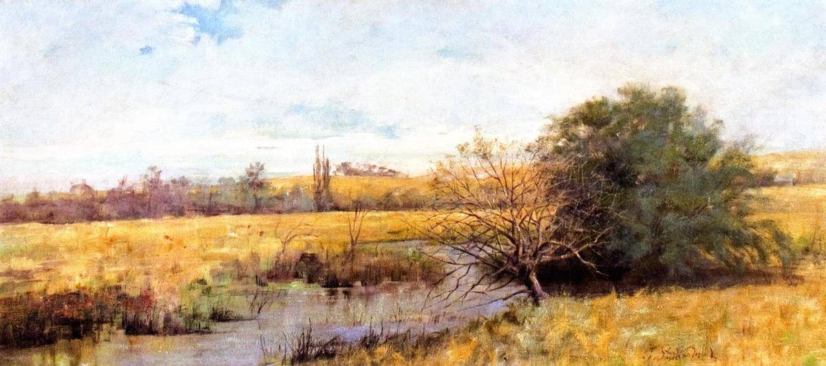 Order Oil Painting Replica First Green after the Drought, 1892 by Jane Sutherland (1853-1928, United States) | ArtsDot.com
