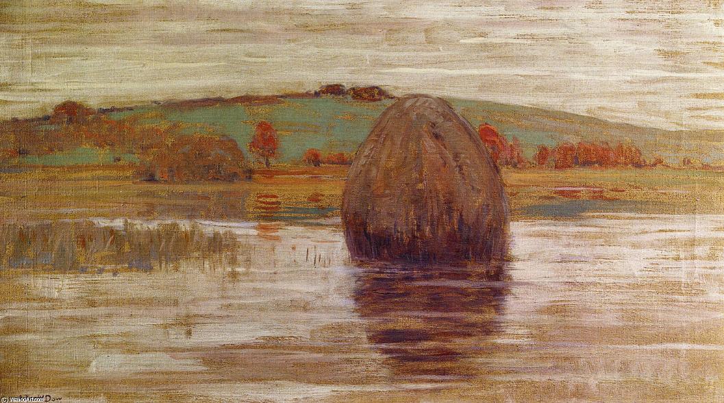 Buy Museum Art Reproductions Flood Tide, Ipswich Marshes, Massachusetts, 1900 by Arthur Wesley Dow (1857-1922, United Kingdom) | ArtsDot.com