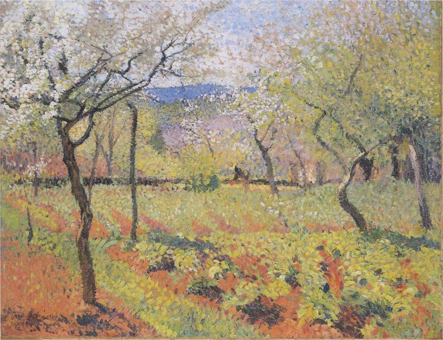 Order Oil Painting Replica Flowering garden in Spring, 1920 by Henri Jean Guillaume Martin (1860-1860, France) | ArtsDot.com