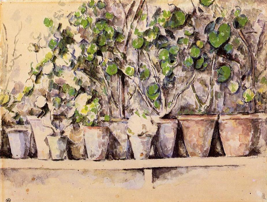 Order Artwork Replica Flowerpots, 1885 by Paul Cezanne (1839-1906, France) | ArtsDot.com