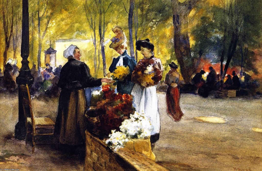 Buy Museum Art Reproductions Flower Vendors, 1899 by Mathias Joseph Alten (1871-1938) | ArtsDot.com