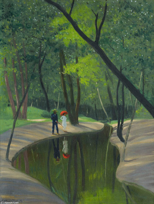 Order Oil Painting Replica Forest of Boulogne, 1919 by Felix Vallotton (1865-1925, Switzerland) | ArtsDot.com