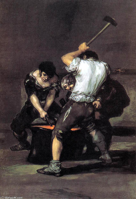 Kauf Museum Kunstreproduktionen Die Forge, 1816 von Francisco De Goya (1746-1828, Spain) | ArtsDot.com