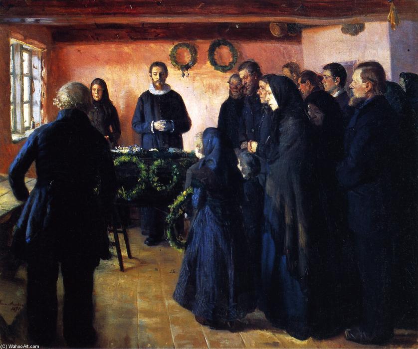 Order Art Reproductions A Funeral, 1891 by Anna Kirstine Ancher (1859-1935, Denmark) | ArtsDot.com