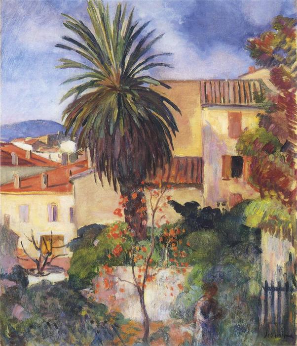 Buy Museum Art Reproductions Garden at St Tropez, 1907 by Henri Lebasque (1865-1937, France) | ArtsDot.com