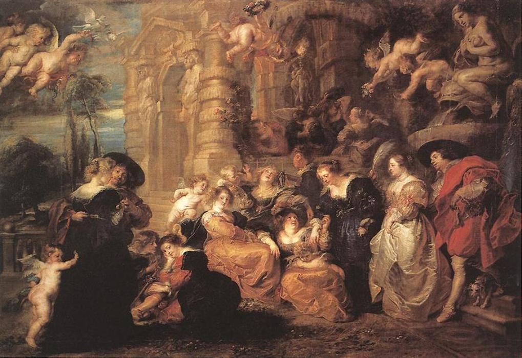 Order Artwork Replica Garden of Love, 1633 by Peter Paul Rubens (1577-1640, Germany) | ArtsDot.com