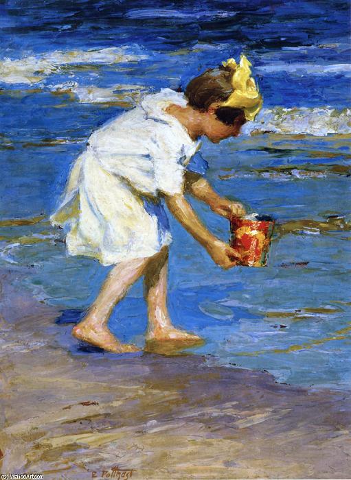 Buy Museum Art Reproductions Girl with a Bucket by Edward Henry Potthast (1857-1927, United States) | ArtsDot.com