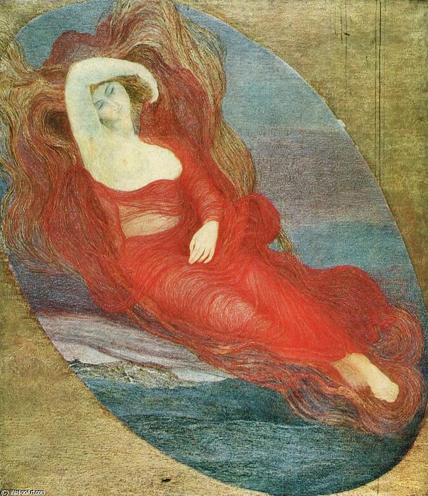 Order Art Reproductions Goddess of love, 1894 by Giovanni Segantini (1858-1899, Austria) | ArtsDot.com
