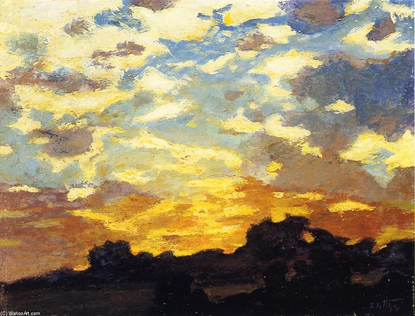 Order Oil Painting Replica Golden Sunset by Edward Henry Potthast (1857-1927, United States) | ArtsDot.com