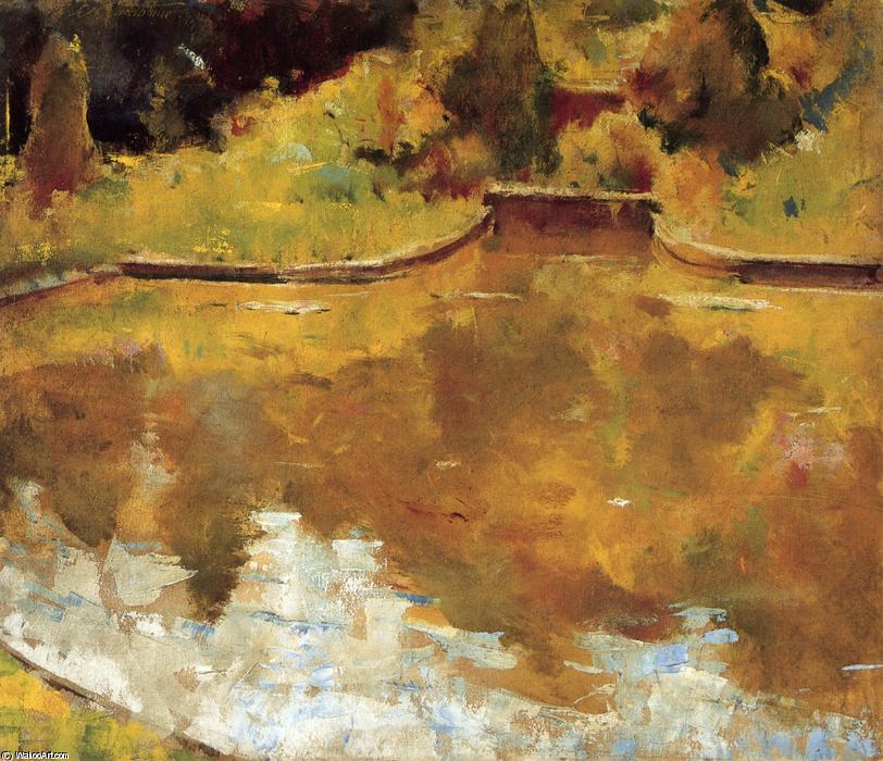 Order Paintings Reproductions Goldfish Pond, 1905 by Charles Webster Hawthorne (1872-1930, United States) | ArtsDot.com