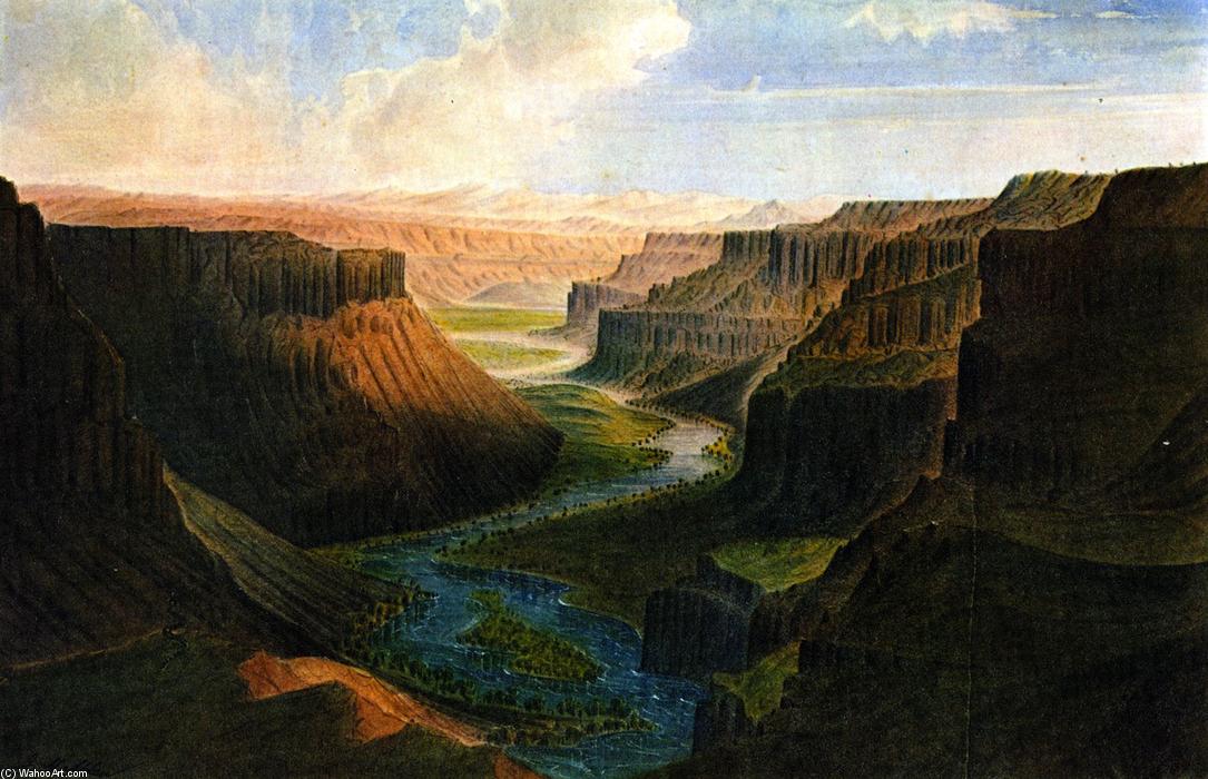 Order Oil Painting Replica Grand Canyon of Palouse River, 1859 by James Madison Alden (1834-1922, United States) | ArtsDot.com