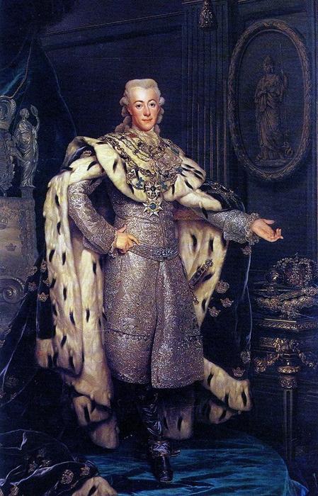 Order Oil Painting Replica Gustav III of Sweden, 1777 by Alexander Roslin (1718-1793, Sweden) | ArtsDot.com