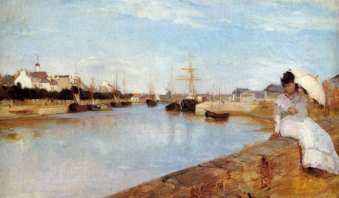 Order Artwork Replica The Harbor at Lorient, 1869 by Berthe Morisot (1841-1895, France) | ArtsDot.com