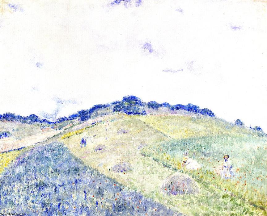 Buy Museum Art Reproductions Hill at Giverny, 1915 by Frederick Carl Frieseke (1874-1939, United States) | ArtsDot.com