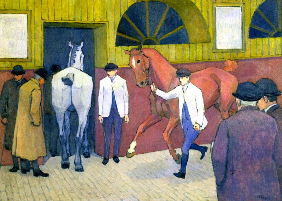 Ordinare Riproduzioni Di Quadri Il cavallo Mart (Barbican n. 1), 1917 di Robert Bevan (1865-1925, United Kingdom) | ArtsDot.com