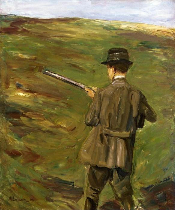 Order Art Reproductions A Hunter in the Dunes, 1914 by Max Liebermann (1847-1935, Germany) | ArtsDot.com