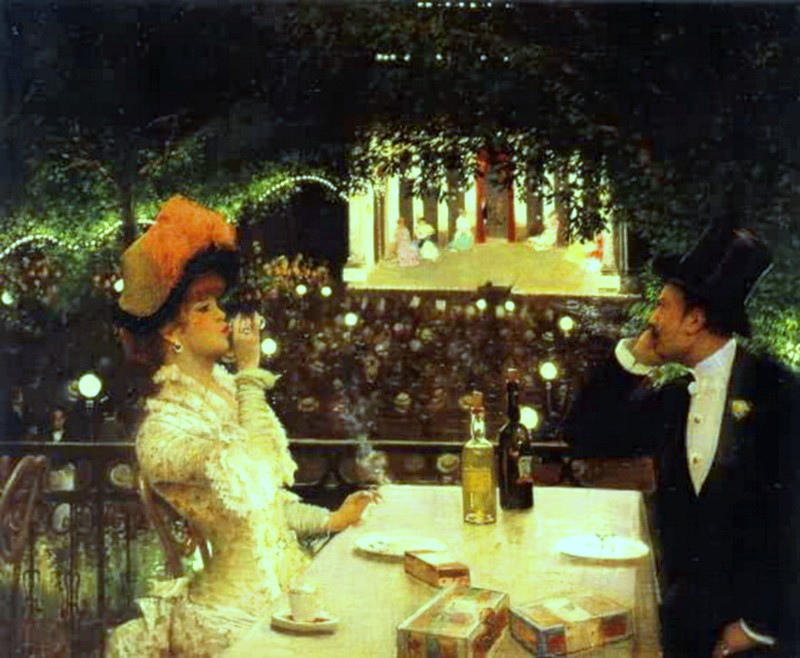 Order Art Reproductions In Café-Chantant `Les Ambassadeurs`, 1882 by Jean Georges Béraud (1849-1936, France) | ArtsDot.com