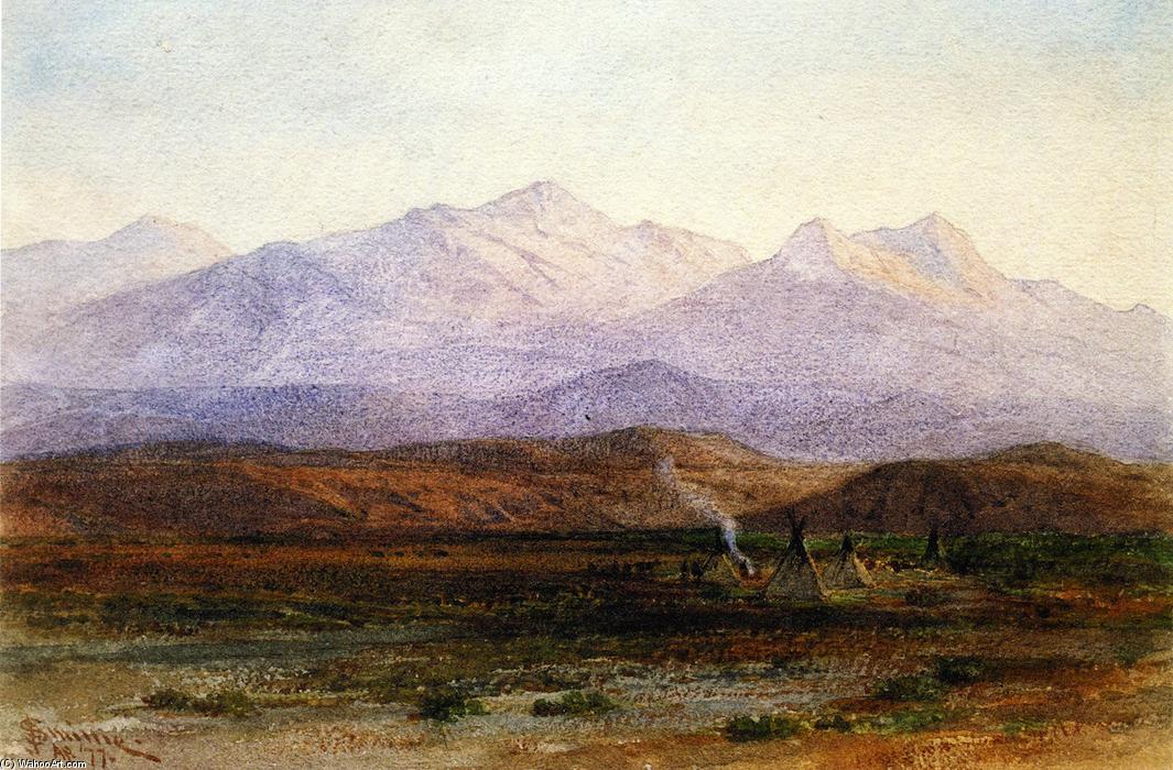 Order Oil Painting Replica Indian Camp near Celilo, 1877 by George Henry Smillie (1840-1921) | ArtsDot.com