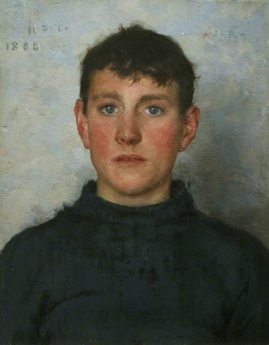 Order Paintings Reproductions Jack Rolling, 1888 by Henry Scott Tuke (1858-1929, United Kingdom) | ArtsDot.com