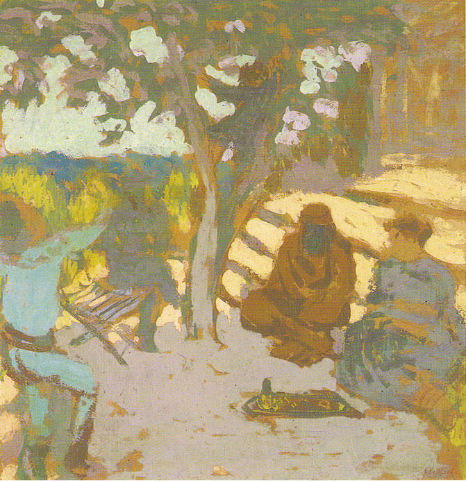 Order Oil Painting Replica Jardin à l.Étang-la-Ville, 1908 by Jean Edouard Vuillard (1868-1940, France) | ArtsDot.com