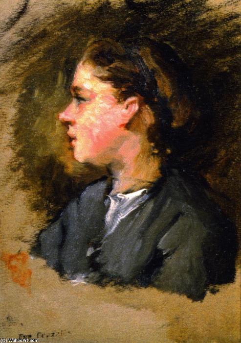 Buy Museum Art Reproductions Jeanne Gonzales in Profile, 1865 by Eva Gonzales (1849-1883, France) | ArtsDot.com