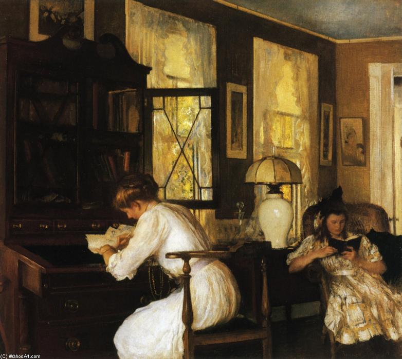 Order Art Reproductions Josephine and Mercie, 1908 by Edmund Charles Tarbell (1862-1938, United States) | ArtsDot.com