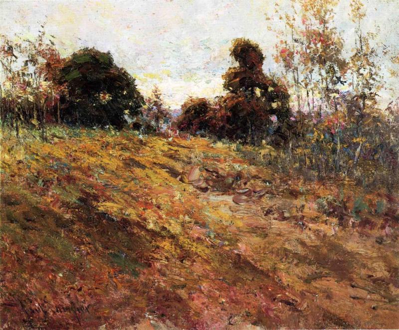Buy Museum Art Reproductions Kentucky Autumn by Paul Sawyier (1860-1917, United States) | ArtsDot.com