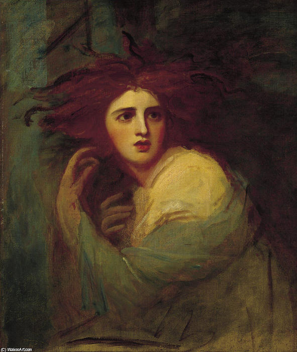 Order Oil Painting Replica Lady Hamilton As .Medea`, 1786 by George Romney (1734-1802, United Kingdom) | ArtsDot.com