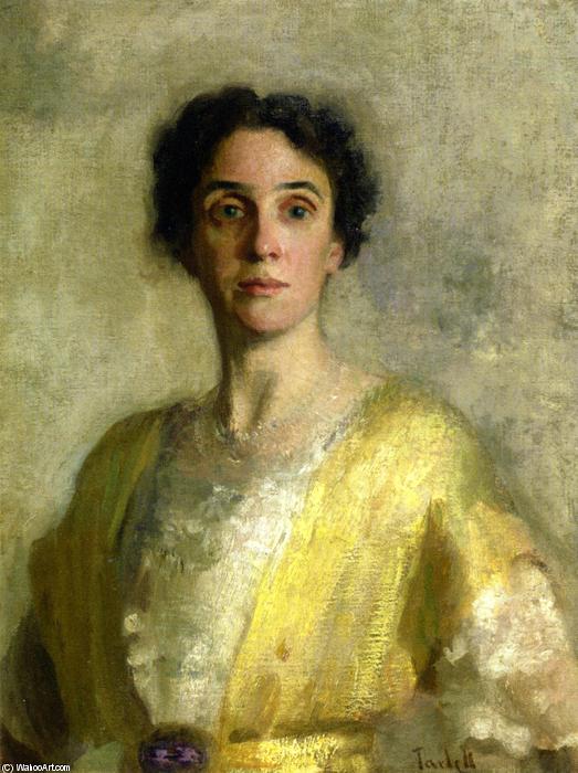 Order Art Reproductions Lady in Yellow (Mrs. Codman), 1904 by Edmund Charles Tarbell (1862-1938, United States) | ArtsDot.com