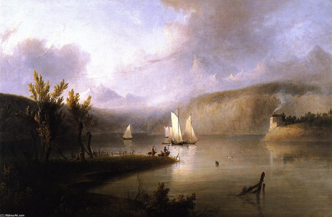 Order Artwork Replica Lake Scene, 1833 by Thomas Doughty (1793-1856, United States) | ArtsDot.com