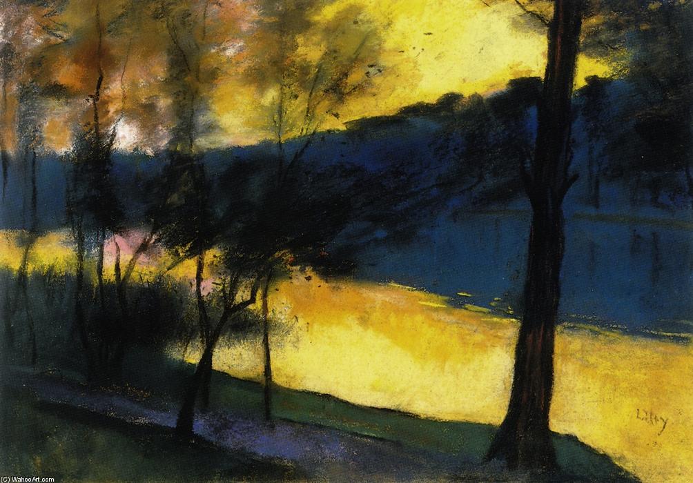 Order Oil Painting Replica Landscape at Sunset, 1900 by Lesser Ury (1861-1931, Poland) | ArtsDot.com