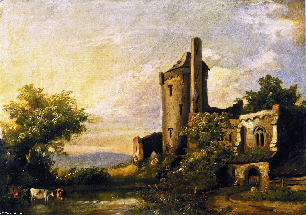 Order Art Reproductions Landscape with Castle, 1858 by Charles Henry Miller (Inspired By) (1891-1980, United States) | ArtsDot.com