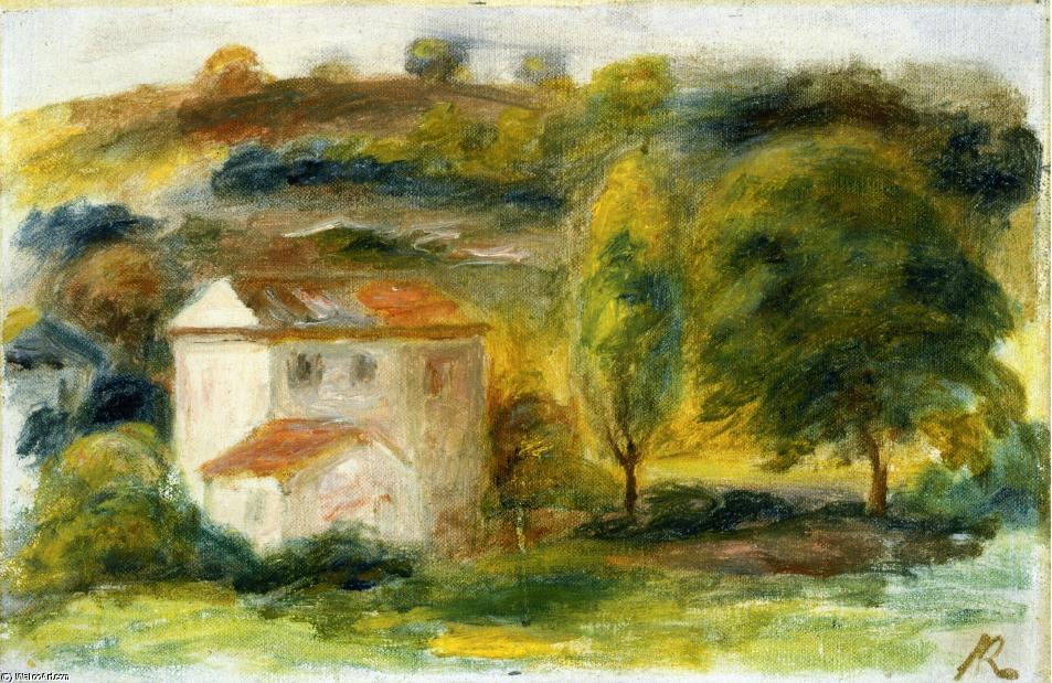 Buy Museum Art Reproductions Landscape with White House by Pierre-Auguste Renoir (1841-1919, France) | ArtsDot.com