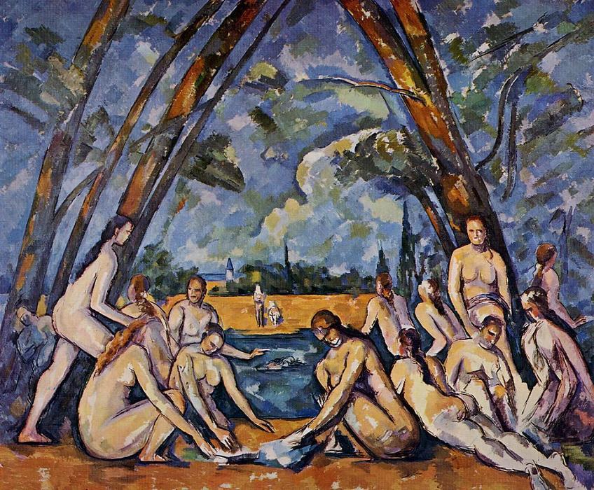 Compra Riproduzioni D'arte Del Museo I grandi bagnanti, 1906 di Paul Cezanne (1839-1906, France) | ArtsDot.com
